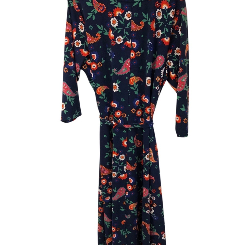 FINAL PRICE! Croft & Barrow Pink Orange Pink Paisley Vneck Dress NWT 1X - Picture 9 of 9